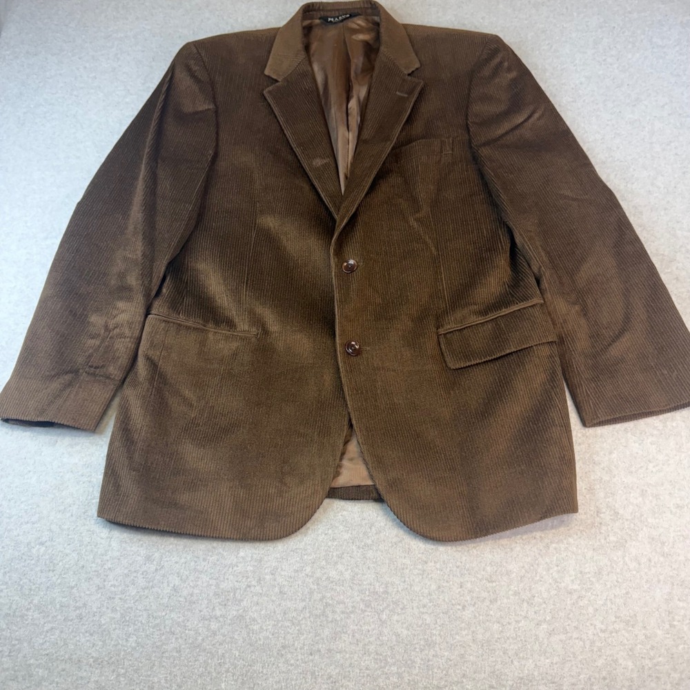 Jos A Bank Corduroy Blazer Mens 42R Brown Wool Silk Blend Sport Coat Jacket